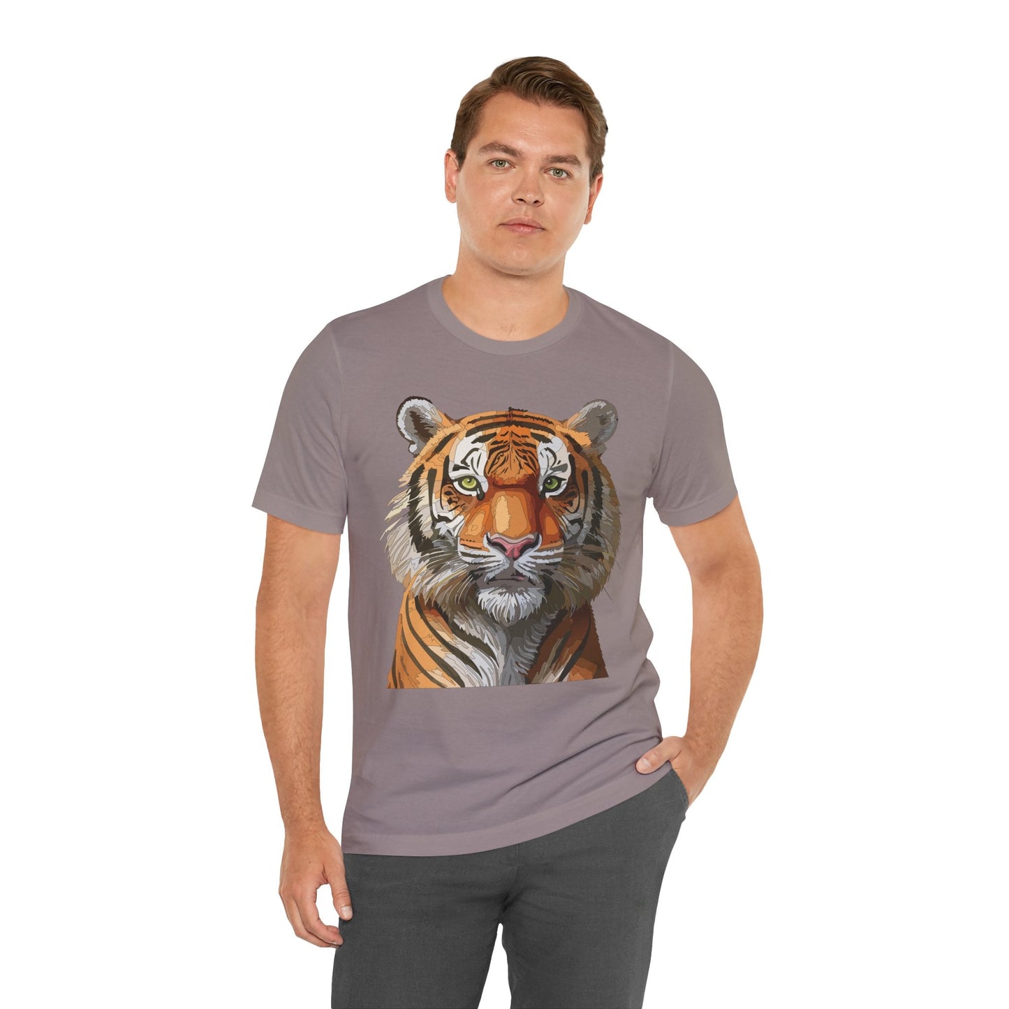 Unisex Animal Art Design Tee Shirt Wild Animals Graphic Tee Softstyle Gildan 64000