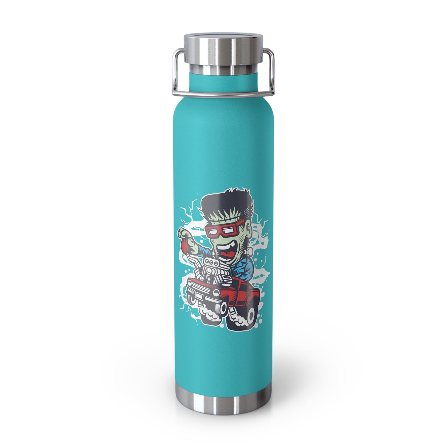 22 oz Copper Insulated Water Bottle with Cartoon Design - CV1
