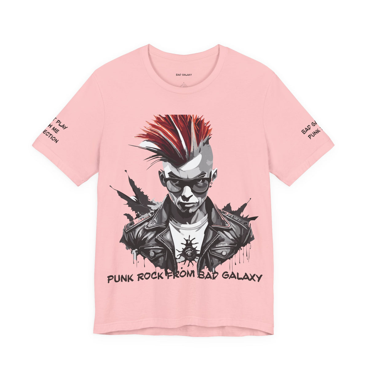 Punk Rock Graphic Unisex Cotton Bella+Canvas Tee with Art Design b35