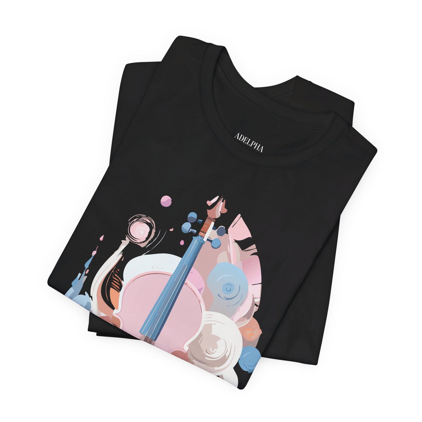Music T Shirt Unisex Graphic Tee Vintage Inspired Artwork By Adelpha Short Sleeve