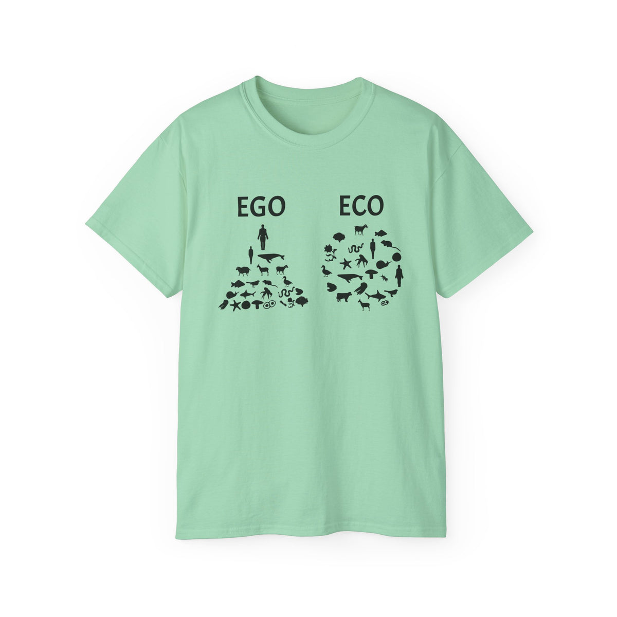 EGO vs ECO graphic tee | Environmental conservation shirt