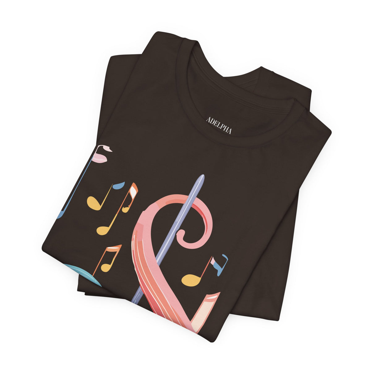 Music Graphic Unisex Cotton Bella+Canvas Tee with Art Design m97