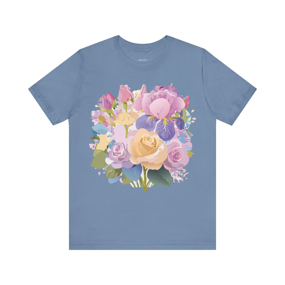 Floral Graphic Tee Shirt - Bella+Canvas Unisex 100 Cotton 45