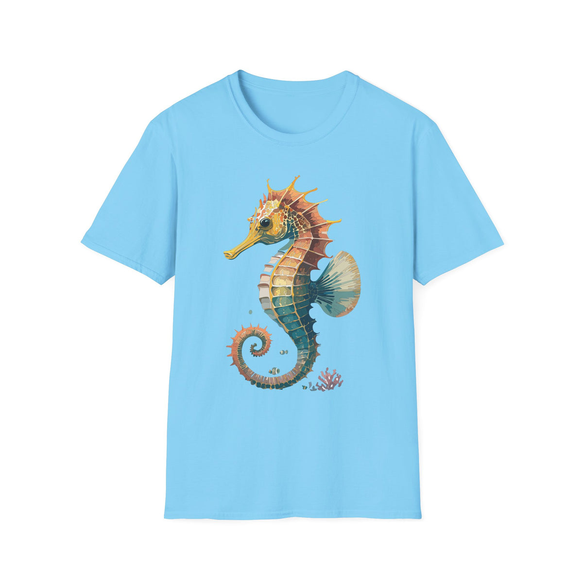 Watercolor Seahorse T-Shirt | Ocean Marine Life Tee
