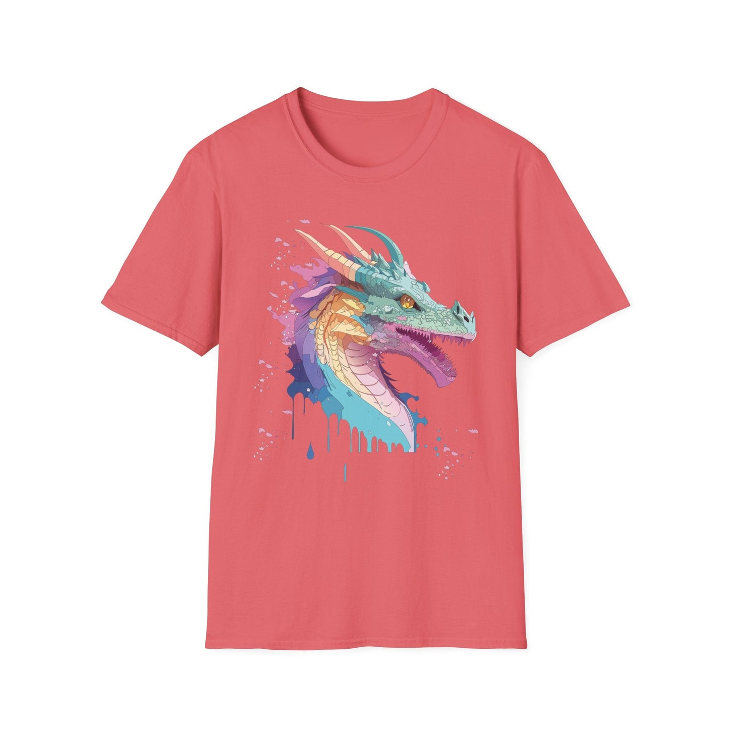 Dragon Graphic T Shirt Unisex Animal Shirt Cotton Softstyle Tee For Everyday Comfort