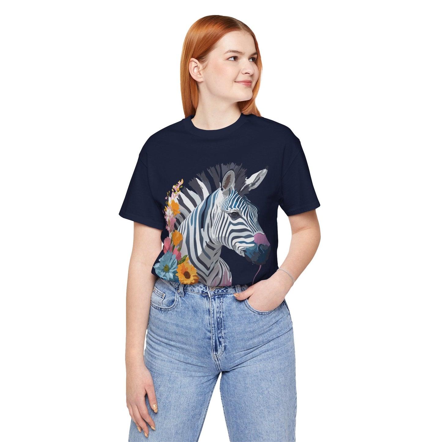 Adelpha Zebra Graphic T Shirt Unisex Vintage Inspired Art Short Sleeve Premium Soft Cotton