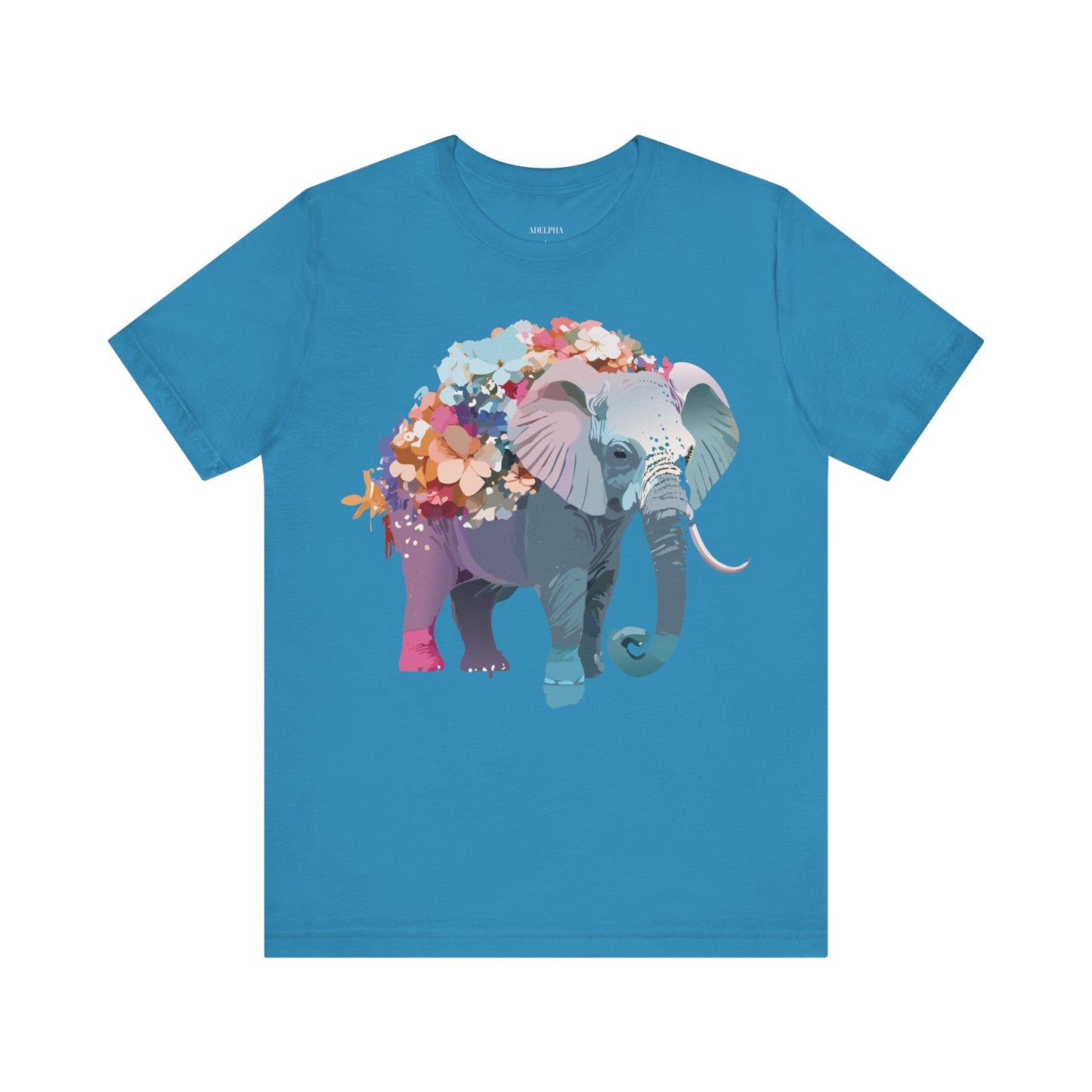 Elephant Graphic T Shirt Unisex Vintage Inspired Adelpha Artwork Short Sleeve Tee