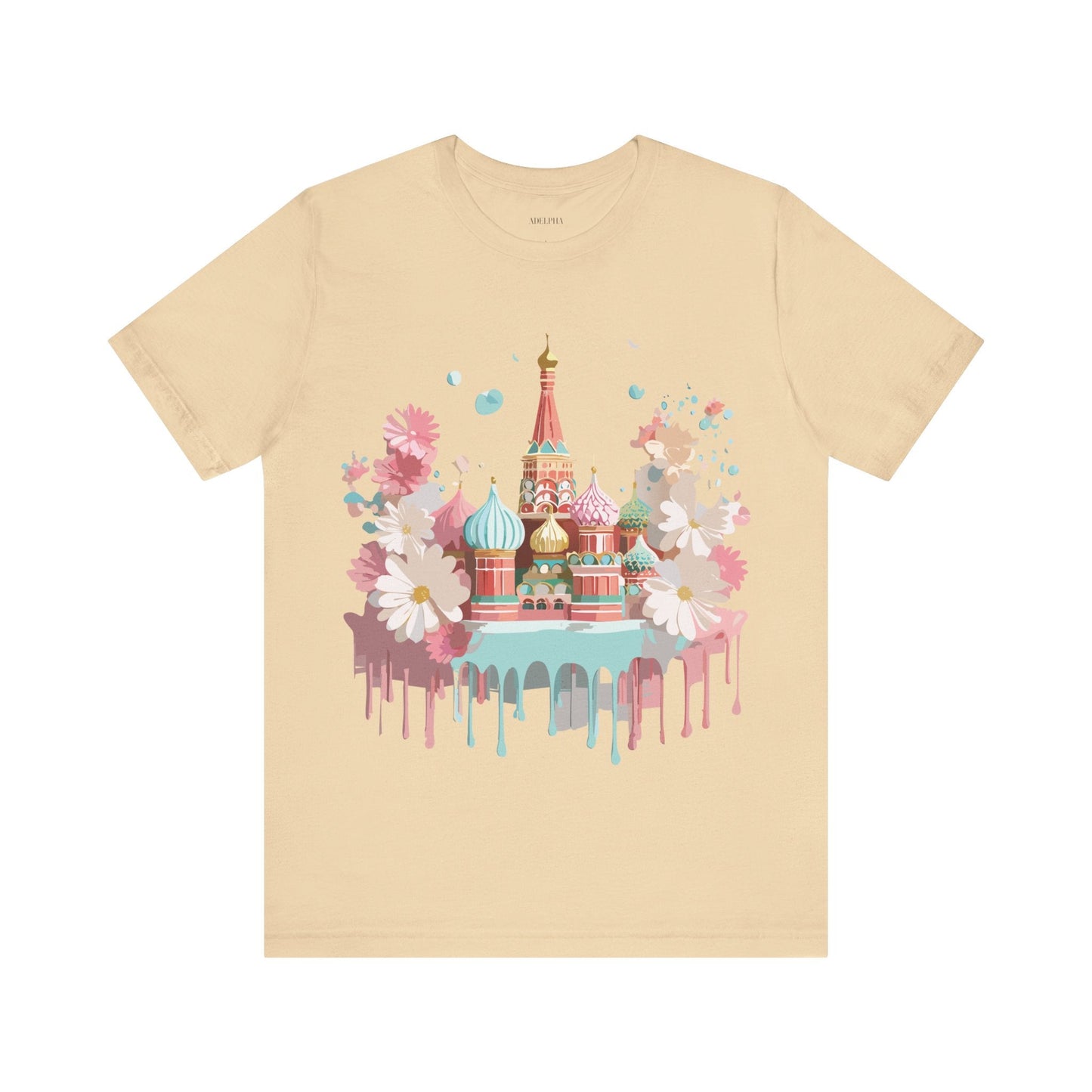 Unisex Graphic Tee With Vintage Moscow Artwork By Adelpha Premium Short Sleeve Shirt