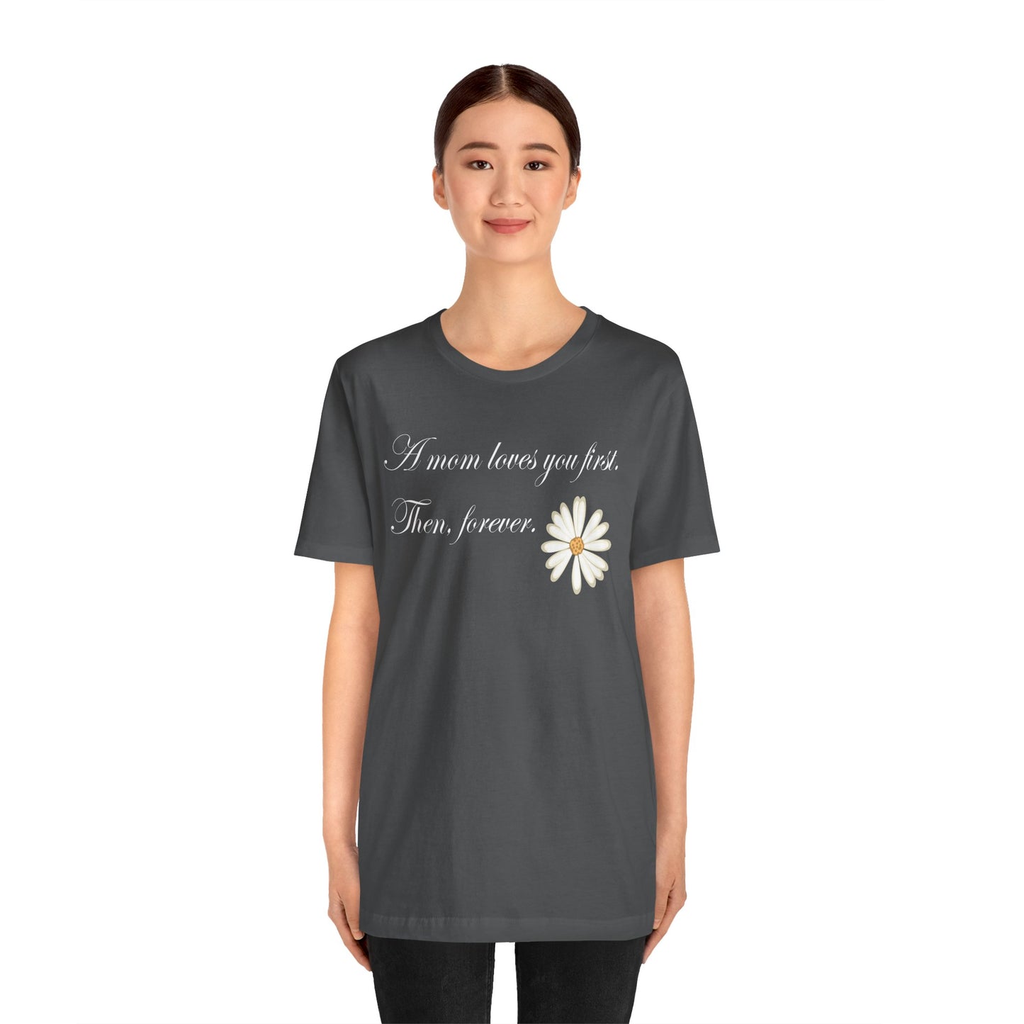 T-shirt unisexe en coton avec signature de maman