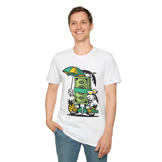 Unisex Cotton T-Shirt with Cartoon Graphic Design