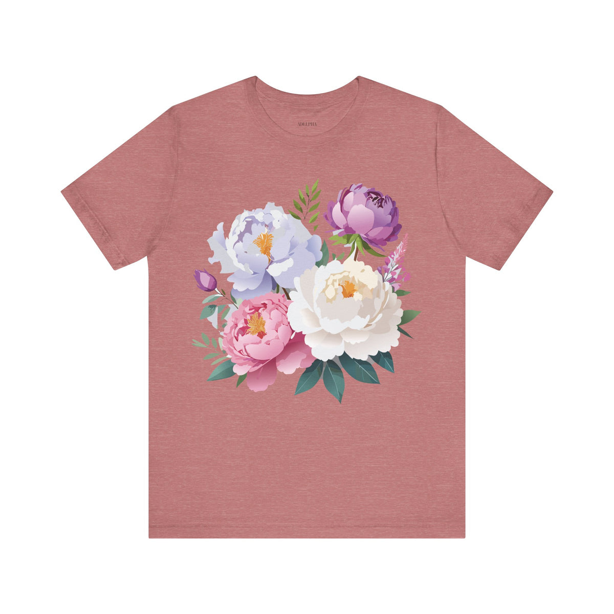 Floral Graphic Tee Shirt - Bella+Canvas Unisex 100 Cotton 30