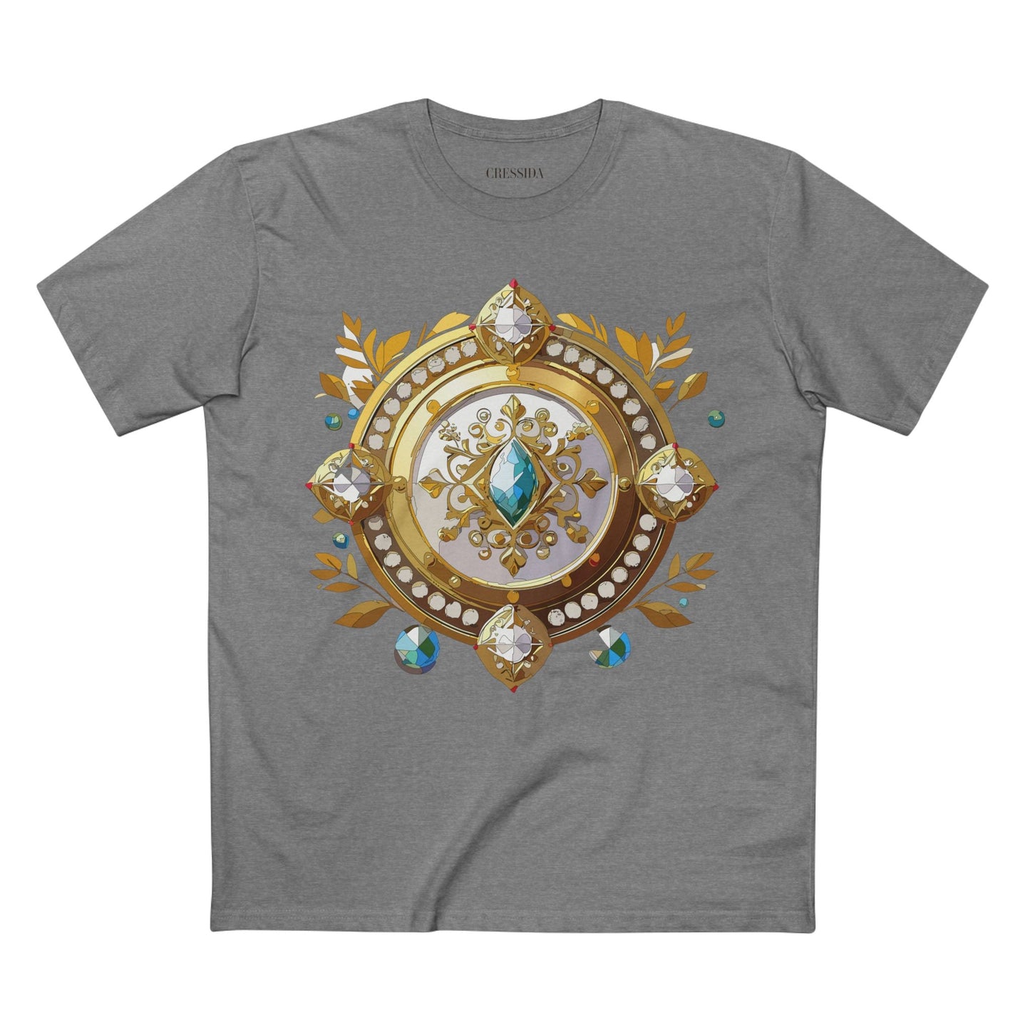 Medallion Graphic T-Shirt Unisex 100 Cotton With Gold Art Design Medal Tee 12