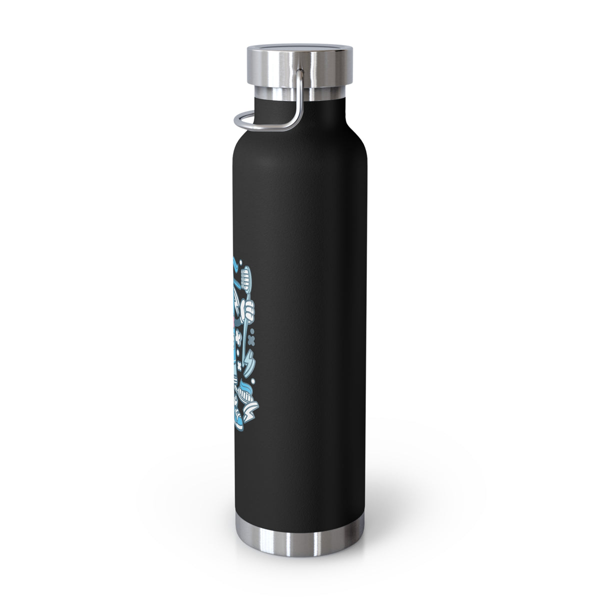 22oz Copper Insulated Water Bottle with Cartoon Design - CV39