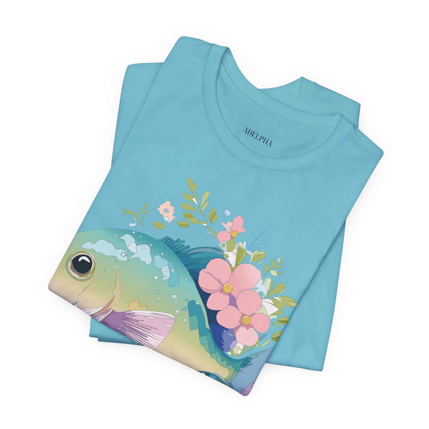 Fish Graphic Unisex 100 Cotton Vintage Artwork Tee 1