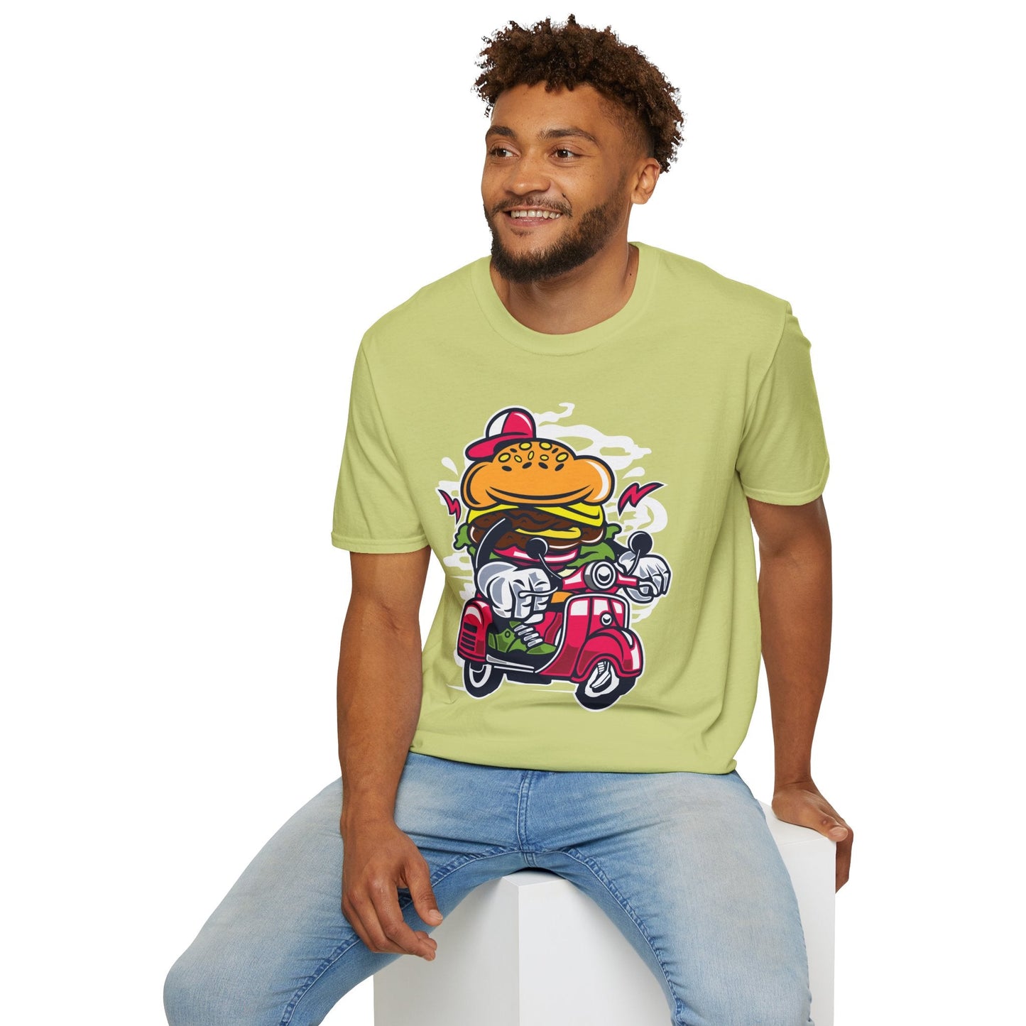 Cartoon T Shirt Animation Tee Funny Unisex Softstyle Gildan 64000 100 Percent Ring Spun Cotton