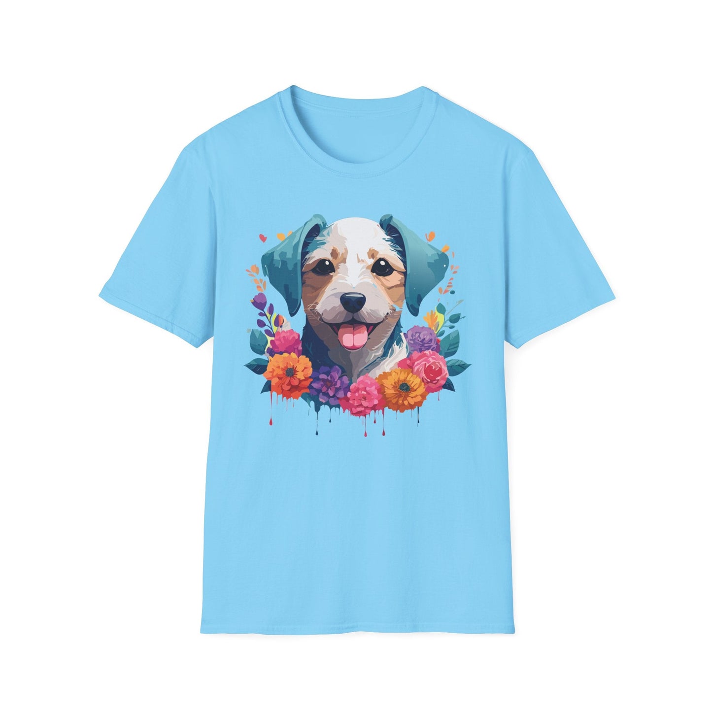 Dog Shirt Unisex Animal Tee Softstyle 64000 Gildan RingSpun Cotton
