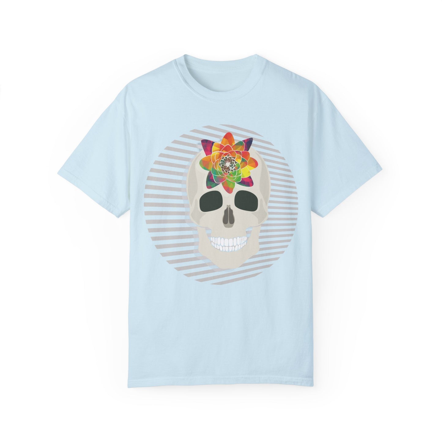 Unisex Cotton Tee Shirt with Skull