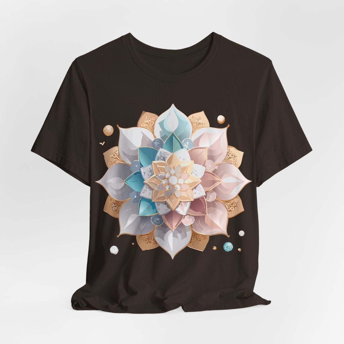 Mandala Graphic Unisex 100 Cotton Vintage Floral Artwork Tee 3