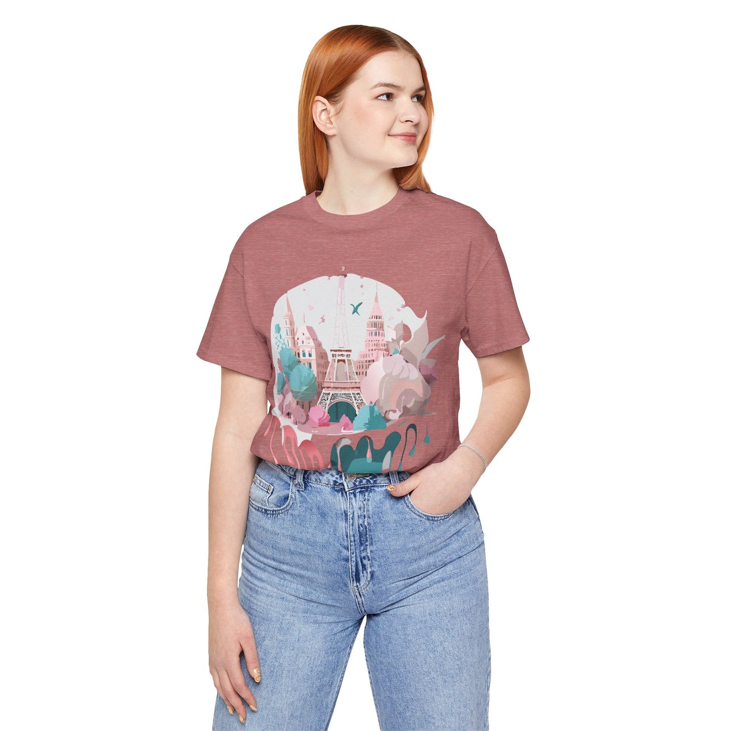 Paris Graphic Tee Unisex Premium Adelpha Art Design Vintage Inspired Short Sleeve Shirt