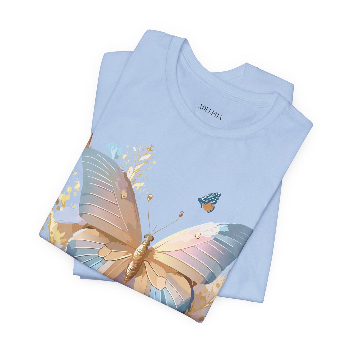 Butterfly Graphic Tee By Adelpha Vintage Inspired Unisex Short Sleeve