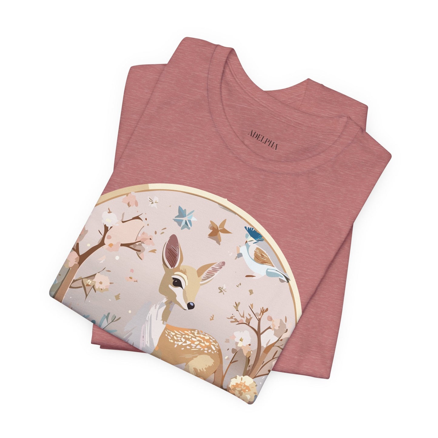 Medallion Graphic Unisex 100 Cotton Vintage Animal Medal Artwork Tee 9