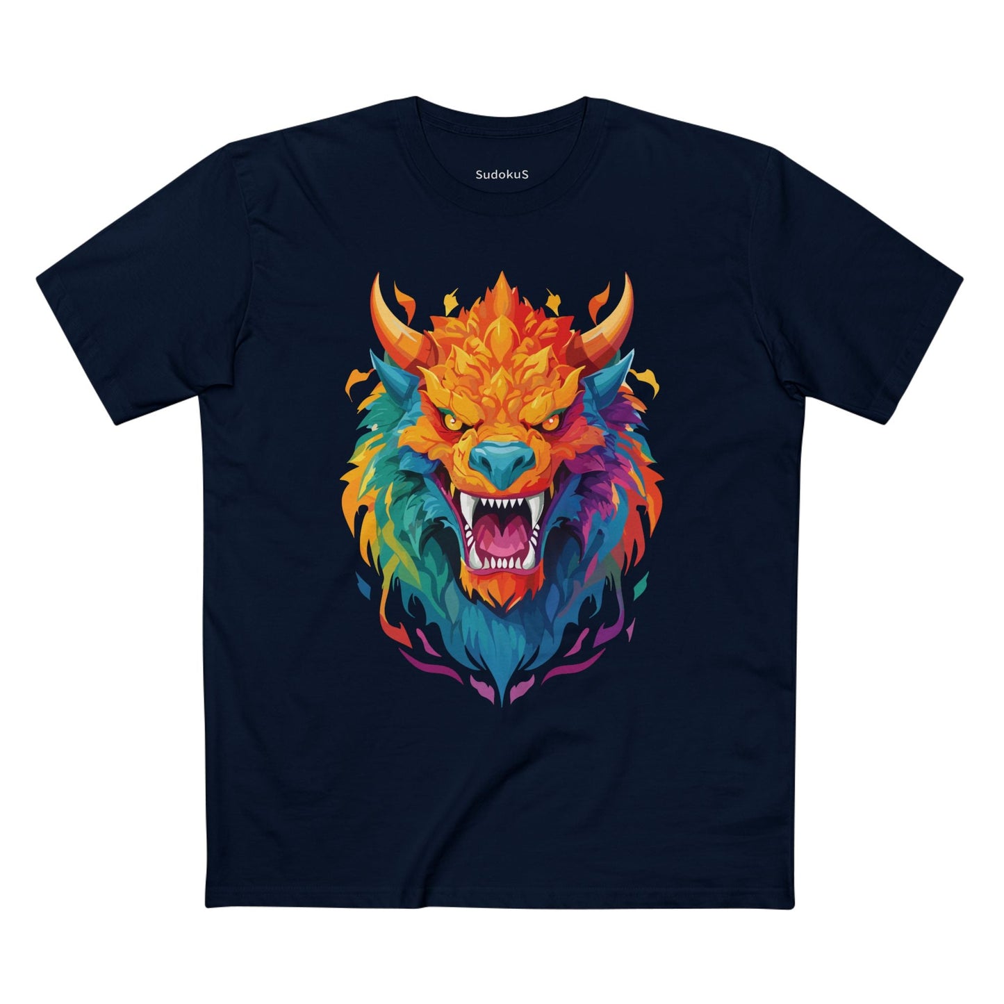 Cartoon Monsters Graphic Unisex 100 Cotton Staple Tee 14
