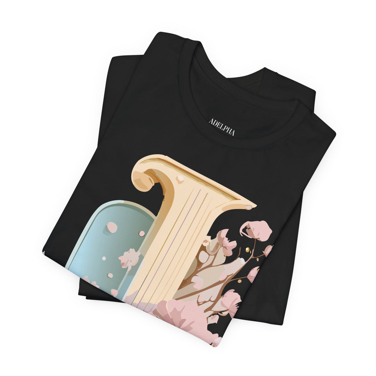 Letter J Graphic Unisex Cotton Bella+Canvas Tee with Art Letter Design
