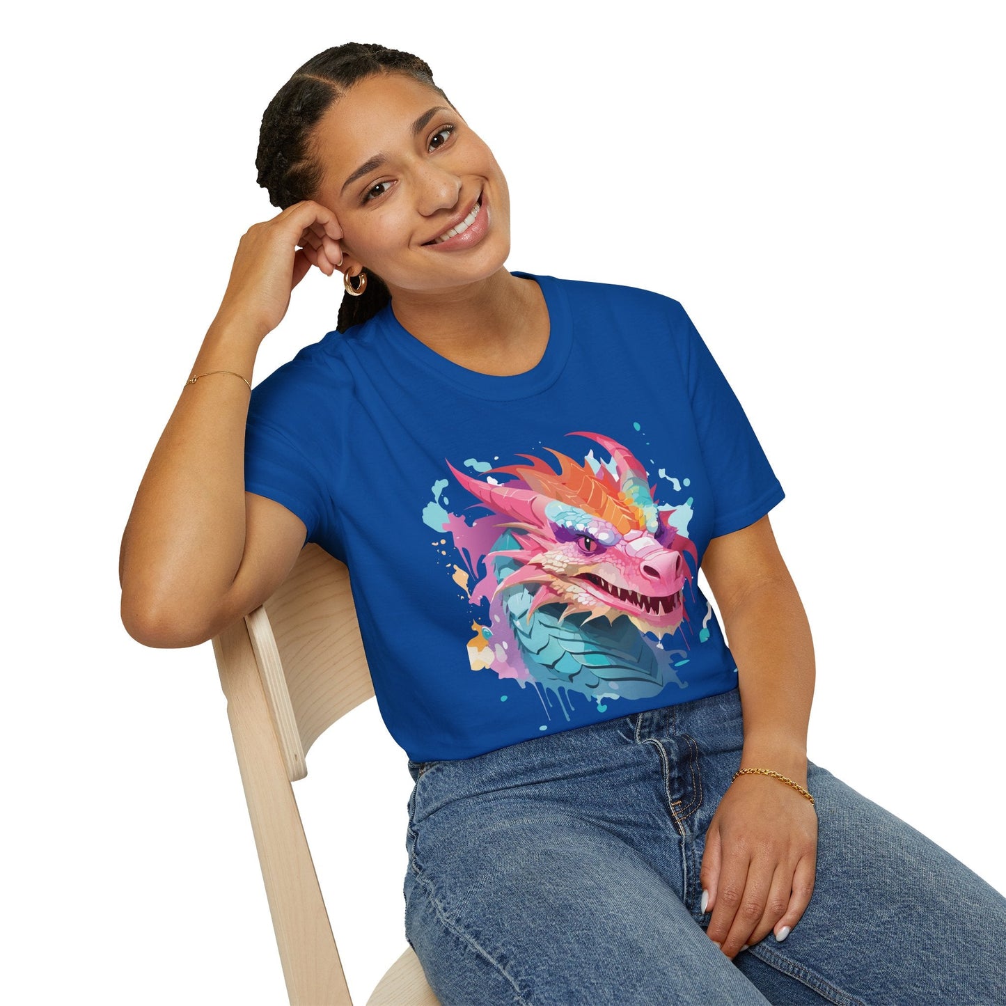 Dragon T Shirt Unisex Dragon Graphic Tee Softstyle 64000 Lightweight Comfort Durable Breathable