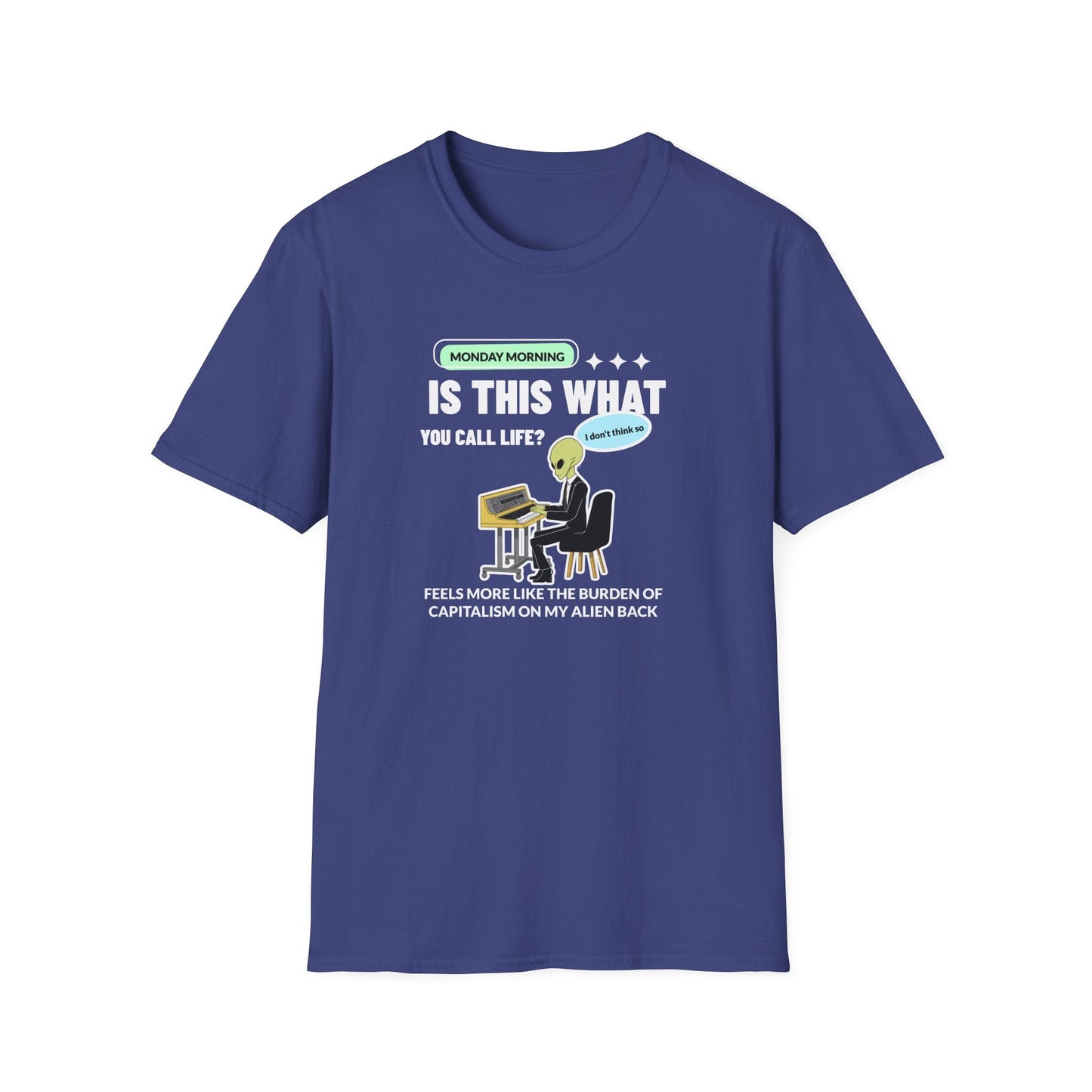 Alien Office Worker T-Shirt Unisex Cotton