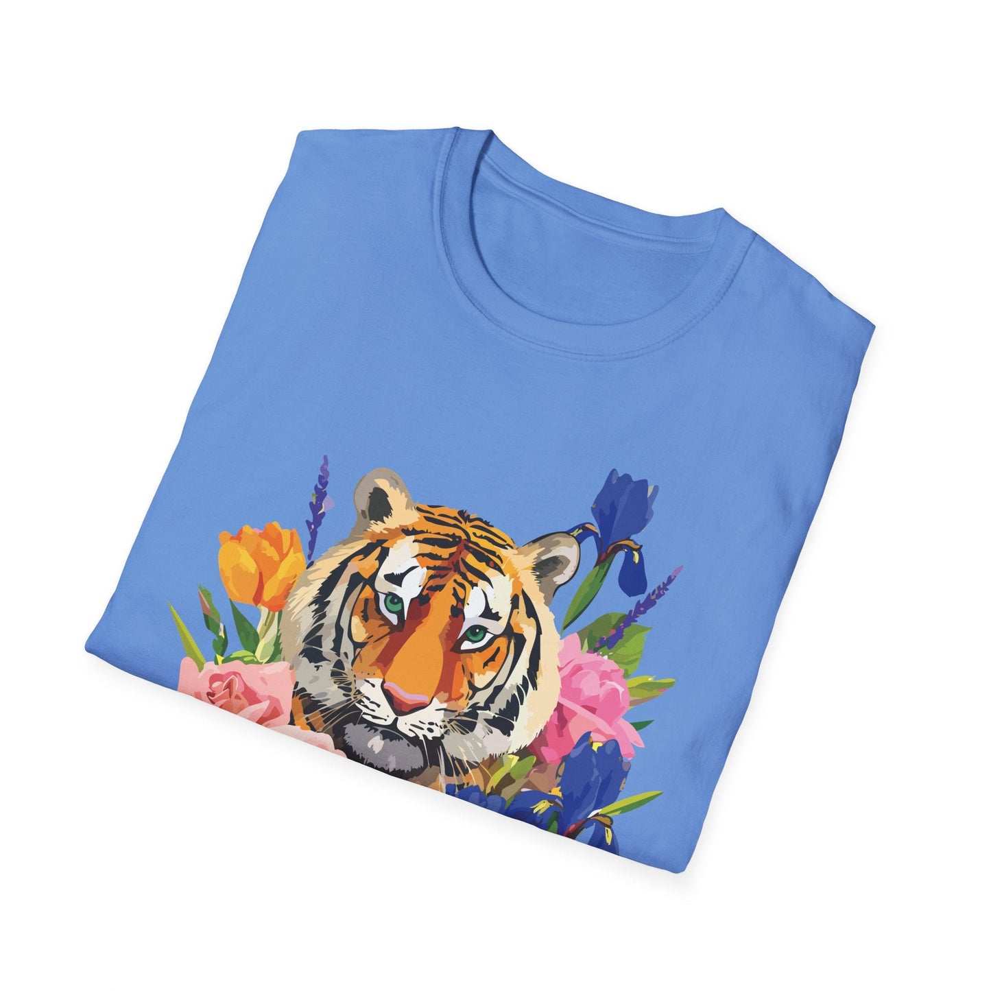 Tiger Shirt Unisex Animal Tee Gildan Softstyle 64000 100 Percent Cotton
