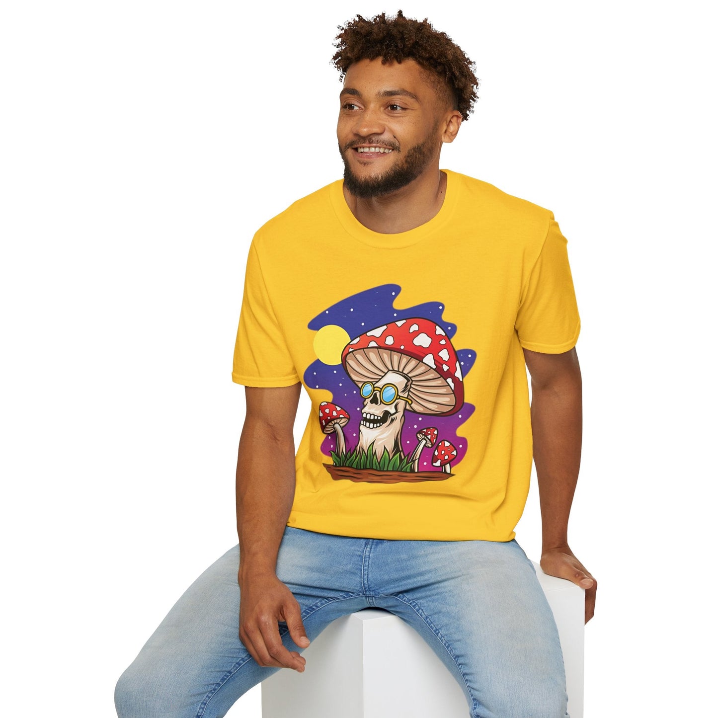 Mashroom Mushroom Tee Shirt Unisex Funny Fungus Design Softstyle 64000 Cotton Tee