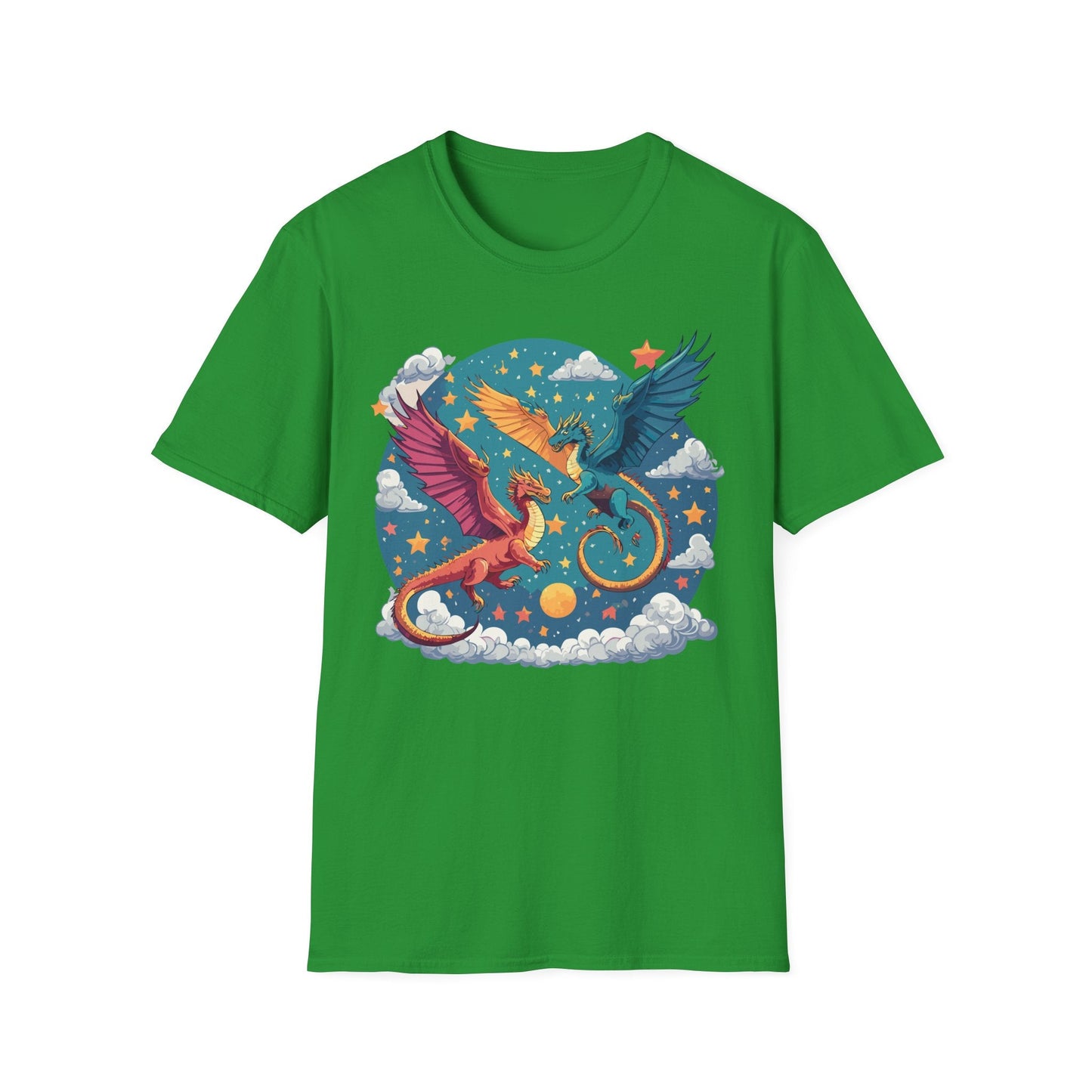 Dragon Graphic Unisex 100 Cotton Tee with Animal Artwork Design 18