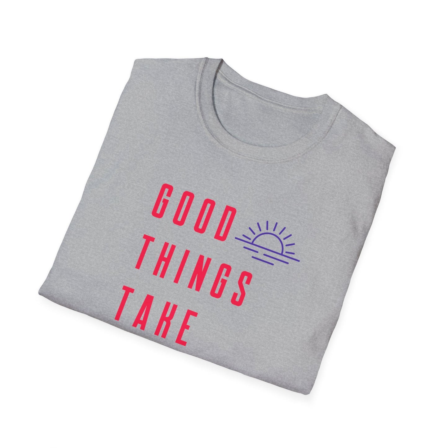 Positive Slogan T Shirt Unisex Gildan Softstyle 64000 Ring Spun Cotton Tee With Positive Words