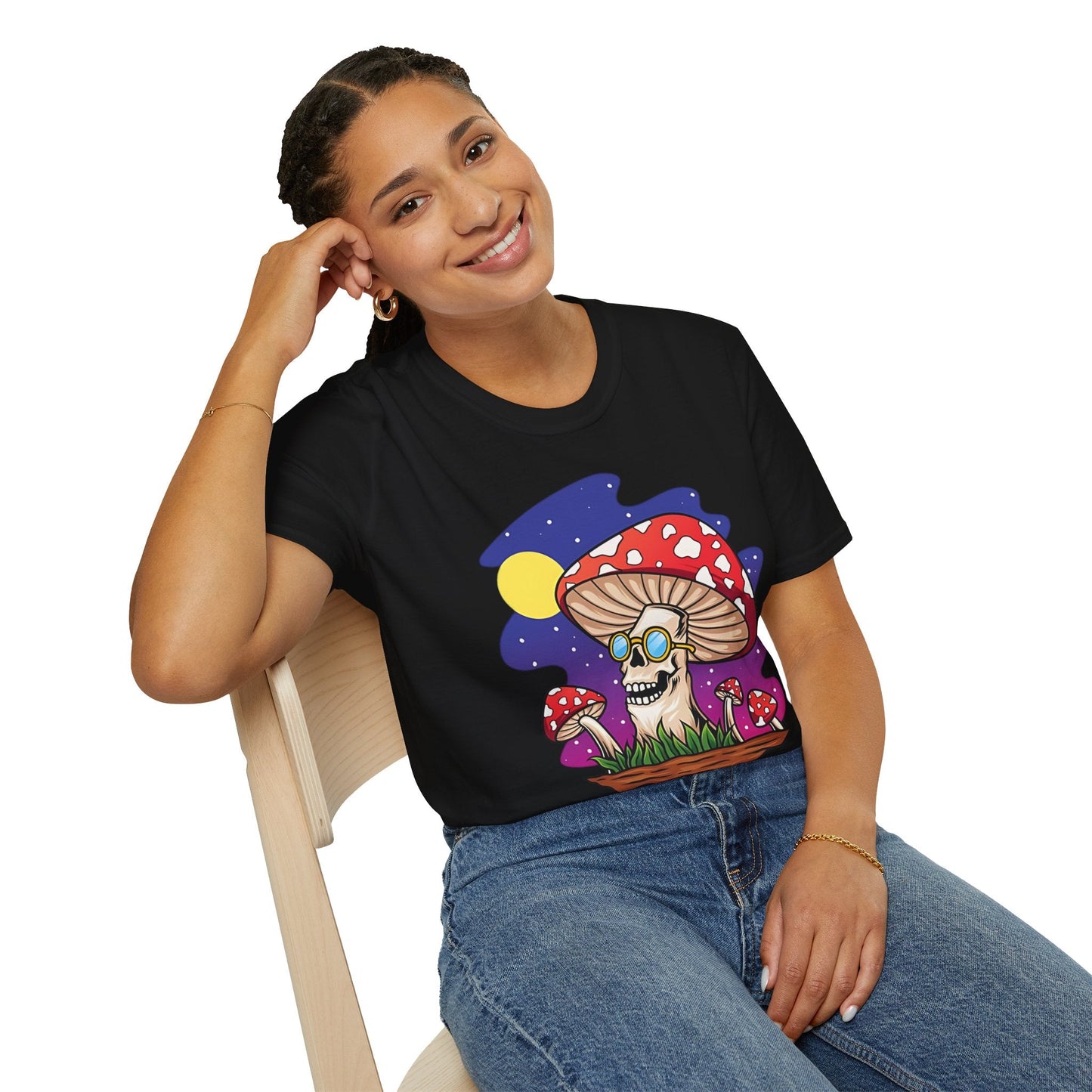 Mashroom Mushroom Tee Shirt Unisex Funny Fungus Design Softstyle 64000 Cotton Tee