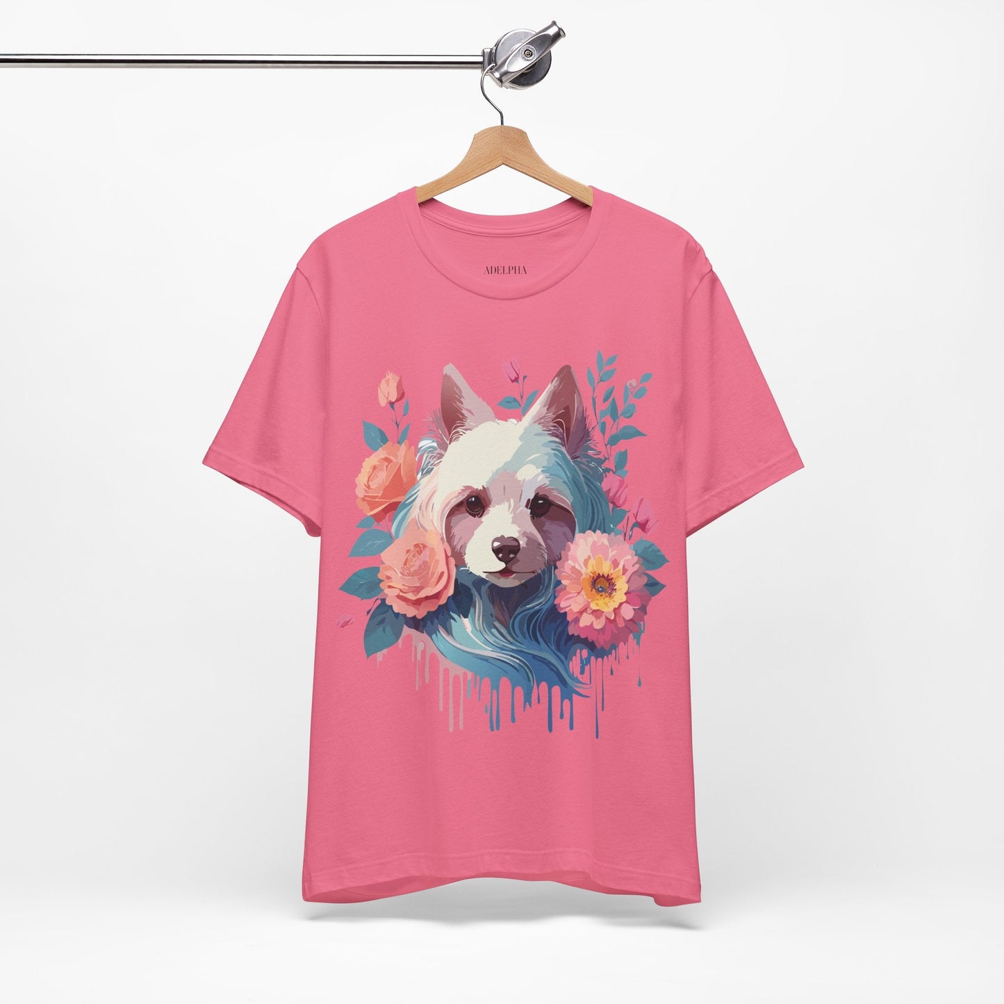 Adelpha Unisex Graphic Dog Shirt Short Sleeve Tee With Vintage Inspired Artwork Design