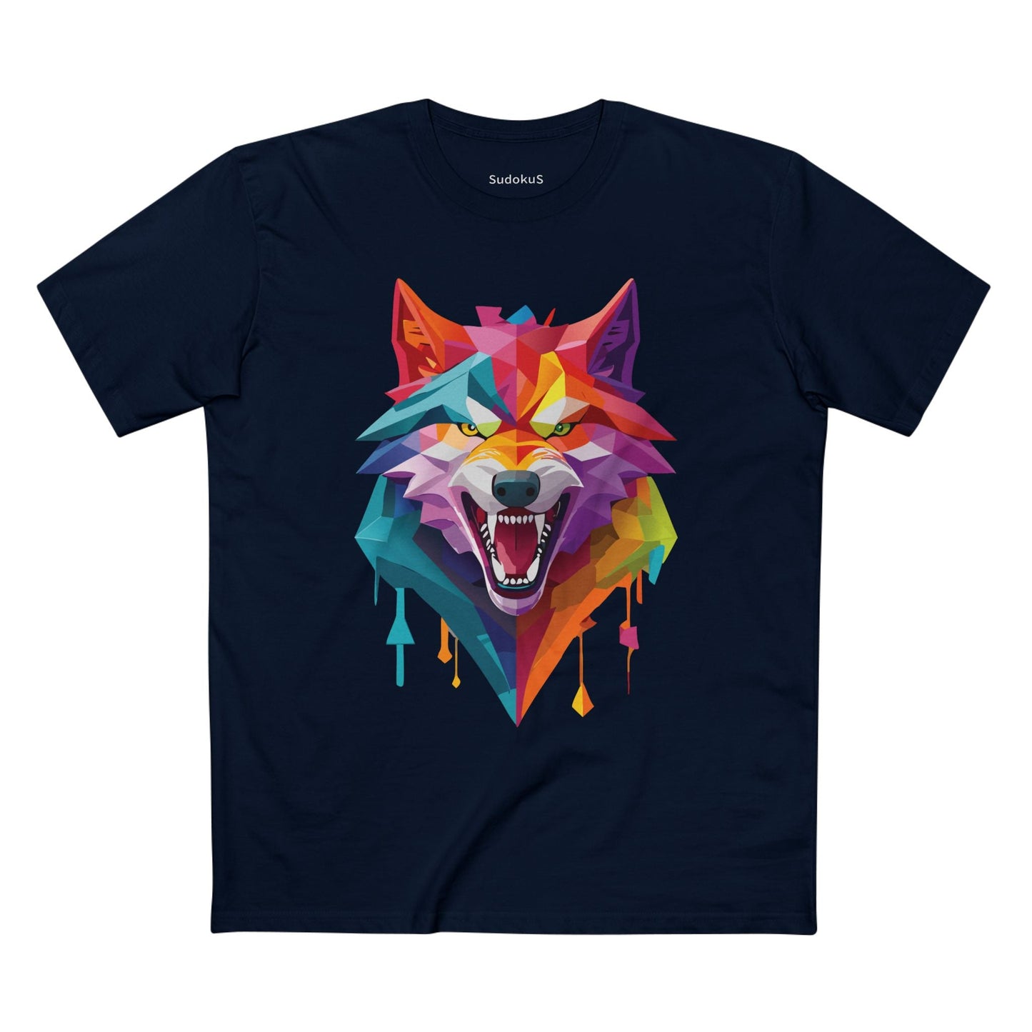 Wolf Graphic Unisex 100 Cotton Staple Tee with Animal Design Artwork 19
