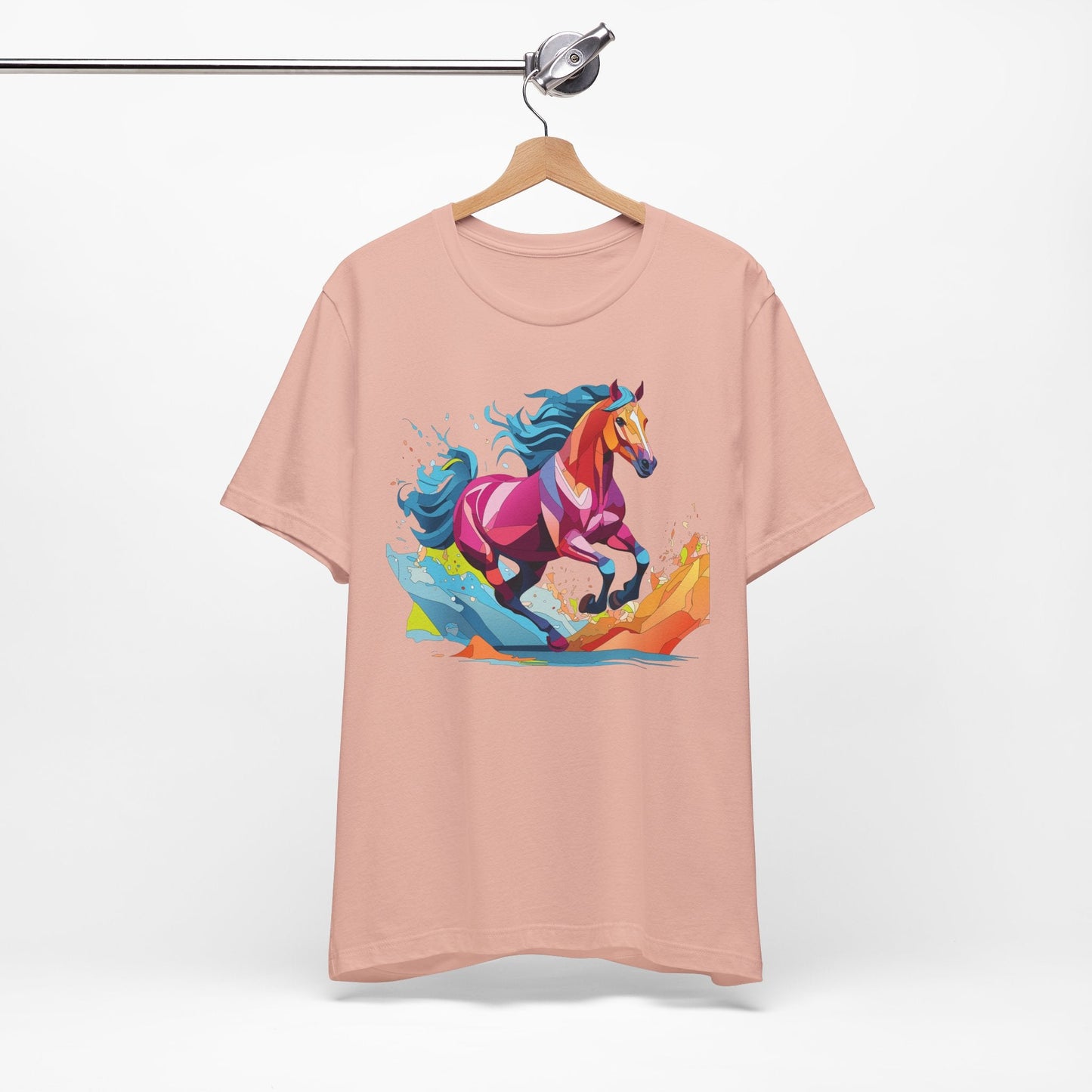 Unisex Animal Tee Shirt With Wild Animals Art Design Short Sleeve Casual Wear Everyday