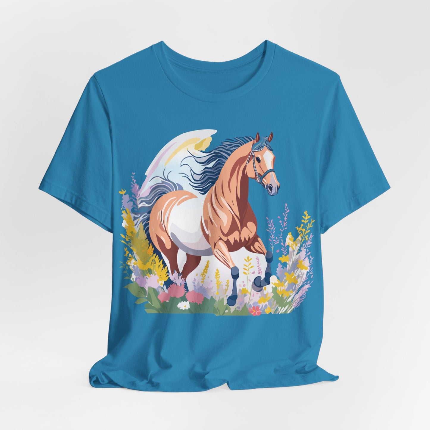 Horse Graphic Unisex 100 Cotton Vintage Animal Art T-Shirt 4