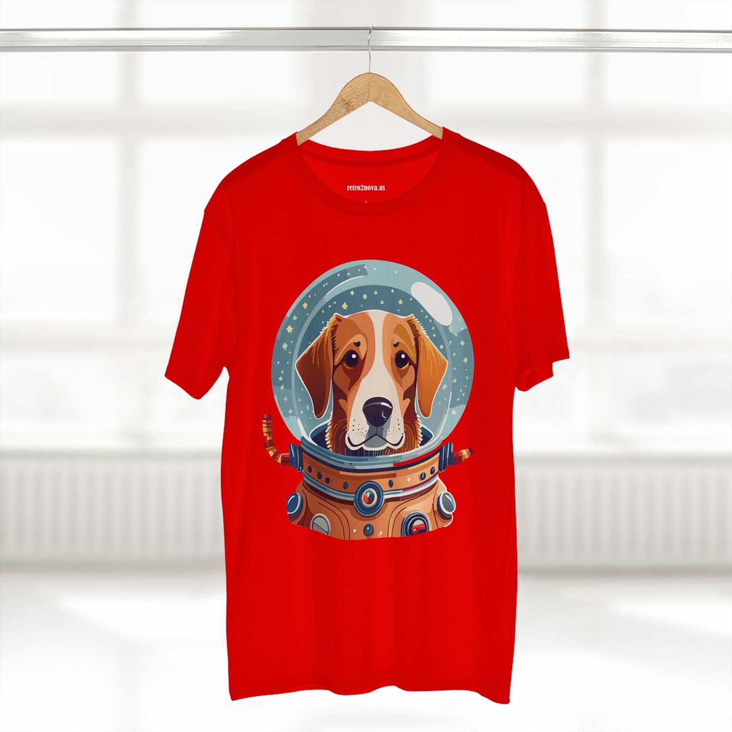 Unisex Dog Art Shirt Premium Cotton Tee With Original Animal Design From Retro2Nova Art Collection For Everyday Comfort