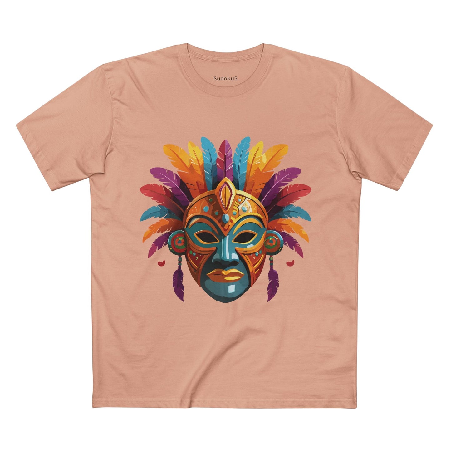 Mask Graphic Unisex 100 Cotton Staple Tee 7