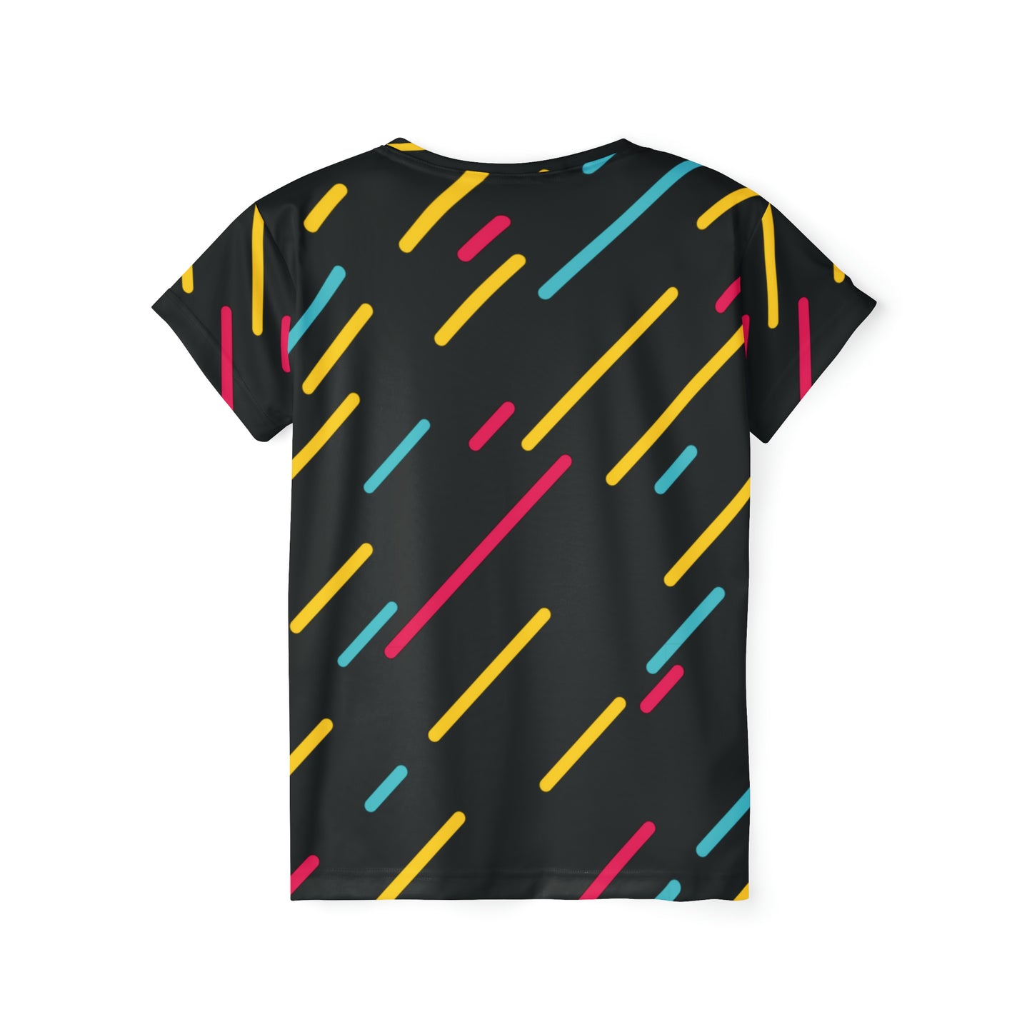 Poly Jersey Tee Shirt with abstract prints