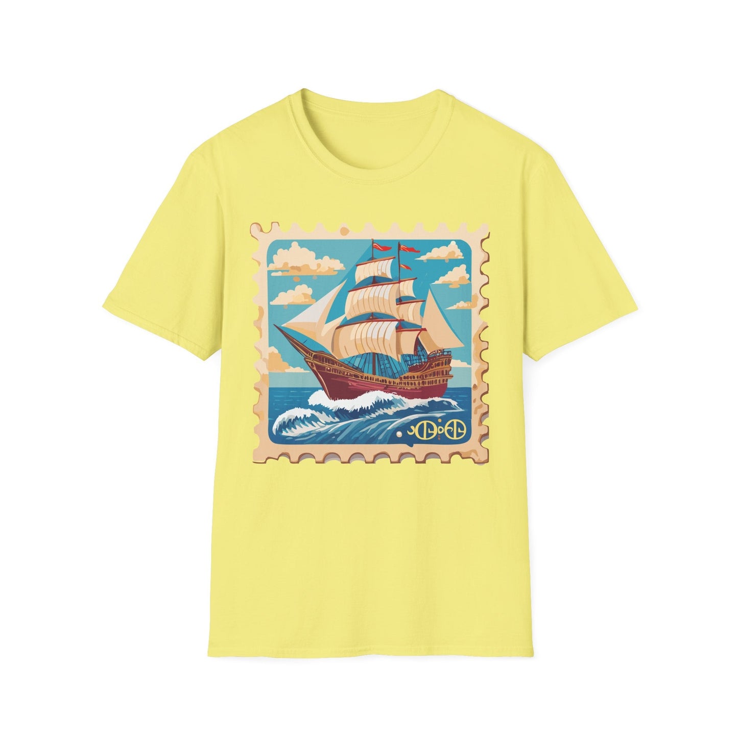 Ship T Shirts Frigate Vessel Tee Unisex Softstyle Gildan 64000 100 Percent Cotton