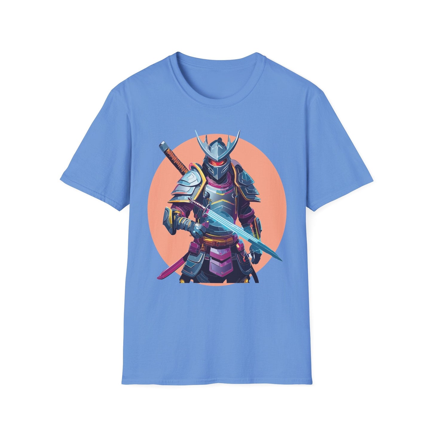 Samurai Shirt Unisex Tee Gildan Softstyle 64000 One Hundred Percent Ring Spun Cotton Comfort
