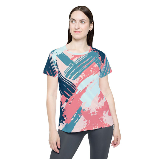 抽像印花襯衫，帶有抽象圖案的襯衫