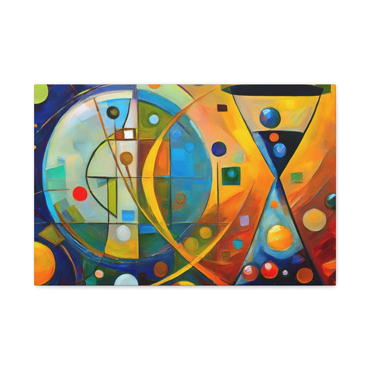 Abstract Oil Painting Print Canvas 24x16, 30x20, 36x24, 48x32, 60x40 Bright Latex Inks, Pine-Wood Inner Frame ABH-55