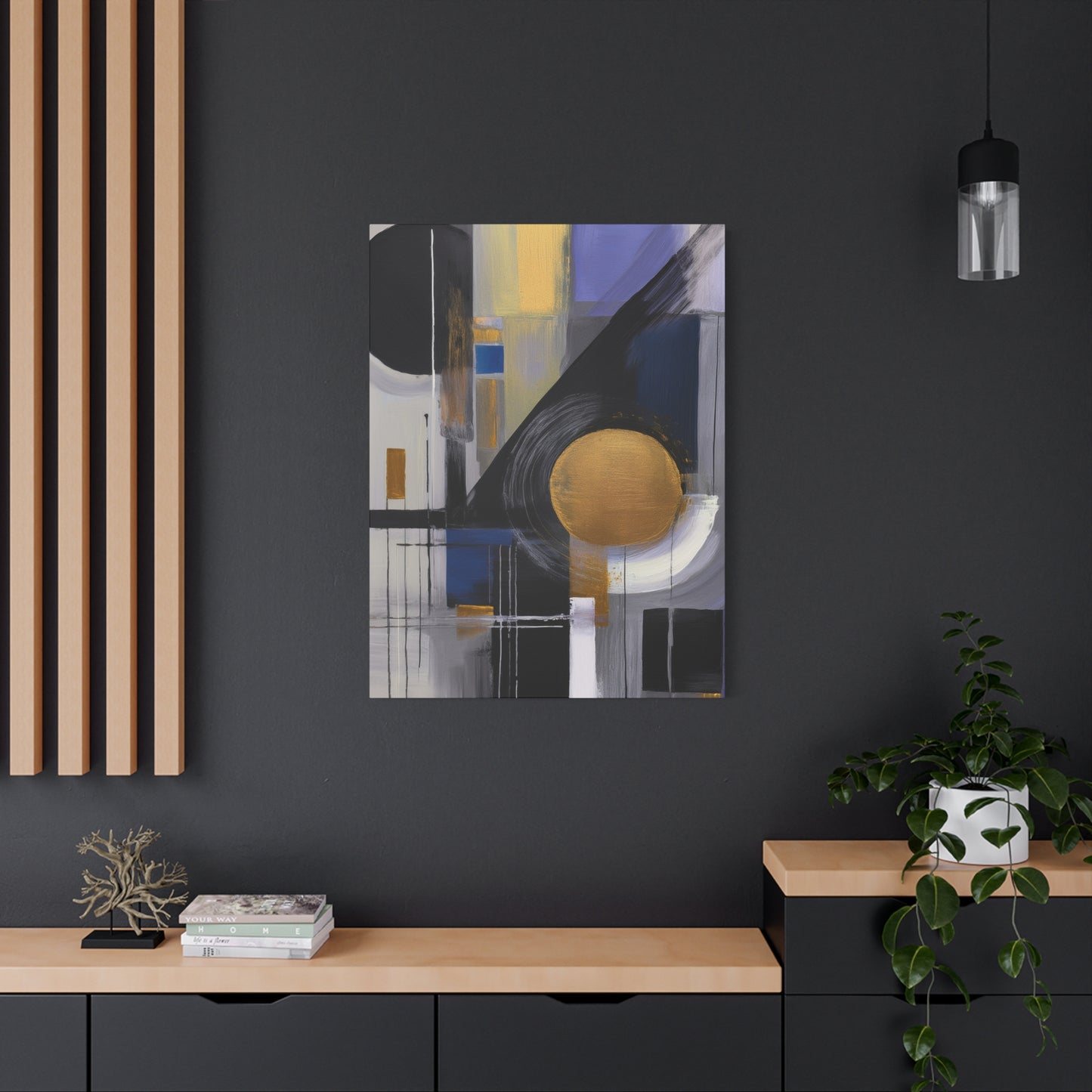 Purple Abstract Painting Print Canvas 20x24,20x30,24x30, 24x32,24x36,30x40, 32x48,36x48,40x60 Pine-Wood Inner Frame ABS-32