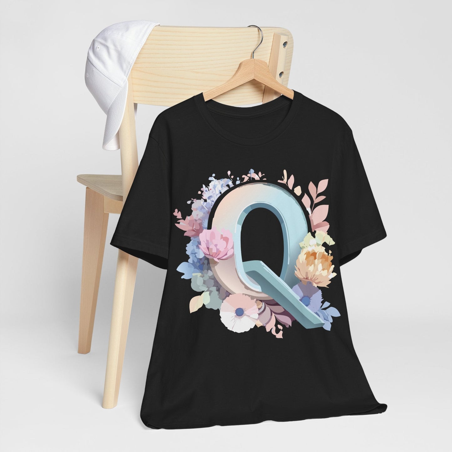 Letter Q Shirt Unisex Graphic Tee With Vintage Inspired Artwork By Adelpha Premium Quality