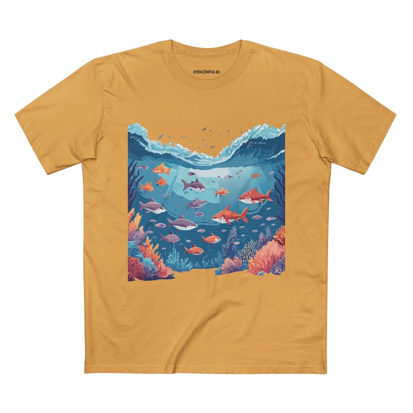 Ocean Pacific OP11 Ocean Shirt Unisex Premium Cotton Tee With Original Art Design Retro2Nova