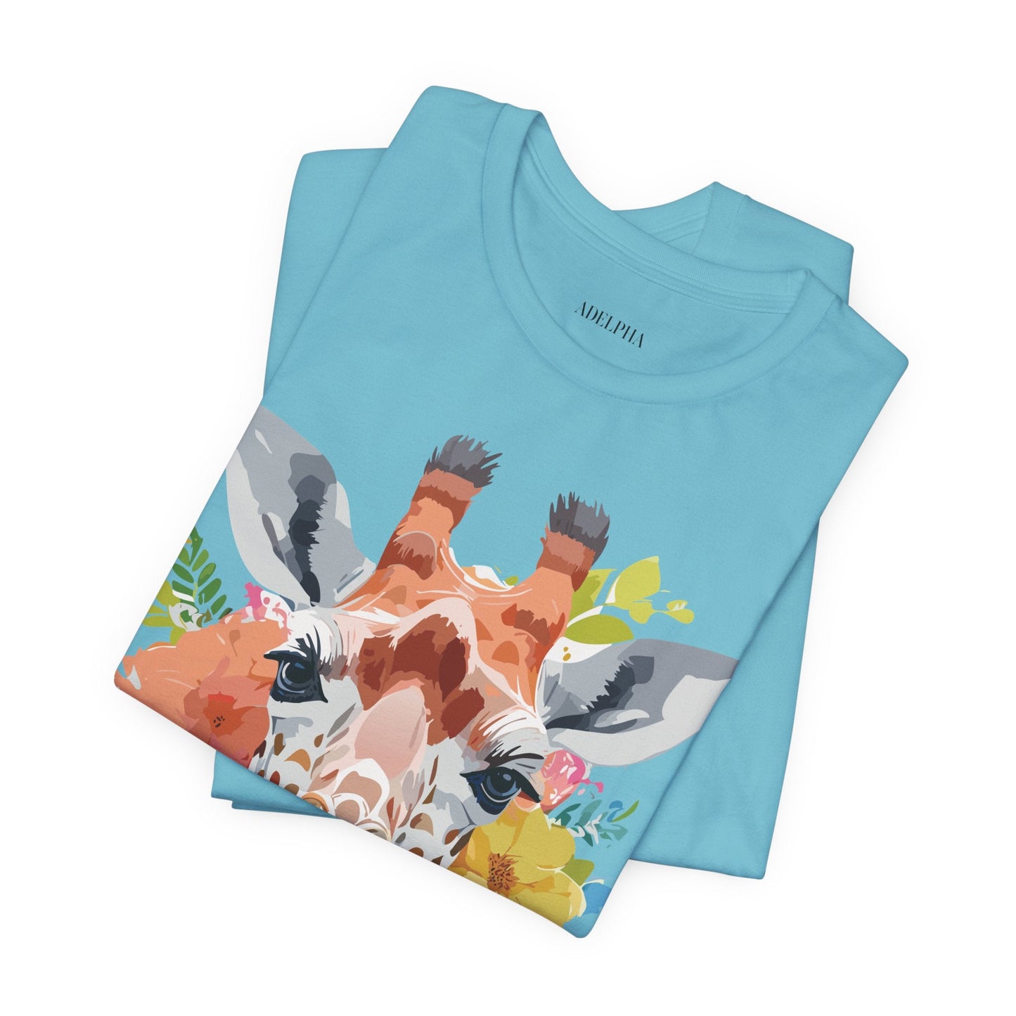 Giraffe Graphic Tee Unisex Jersey Short Sleeve Adelpha Vintage Inspired Artwork Design