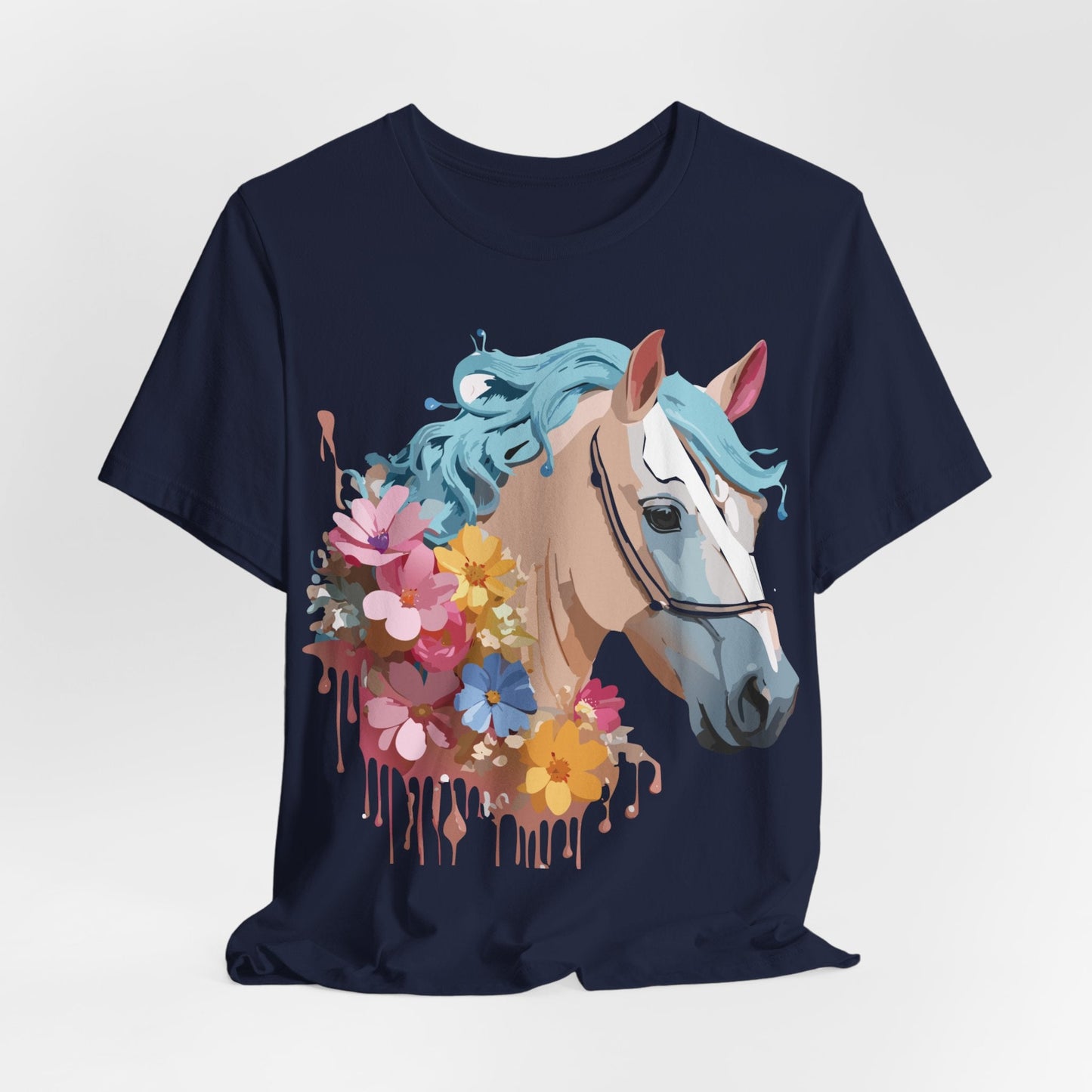 Unisex Horse Graphic Tee From Adelpha Vintage Inspired Art Shirt Short Sleeve Jersey
